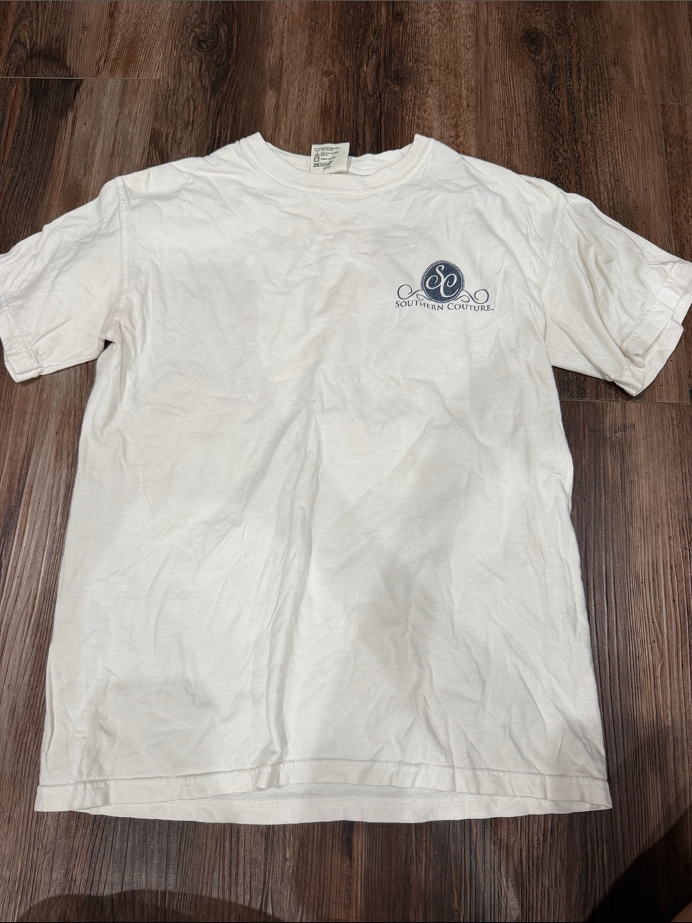 Southern Couture Women’s White Short Sleeve Logo Tee